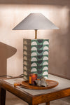 Helena Monochromatic Stone Lamp Base