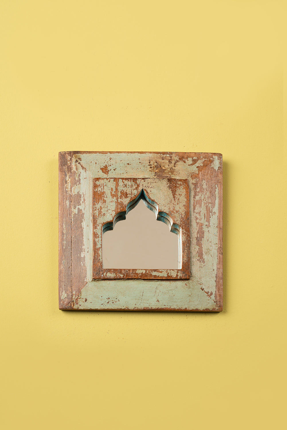 Vintage Wooden Mirror - 1029