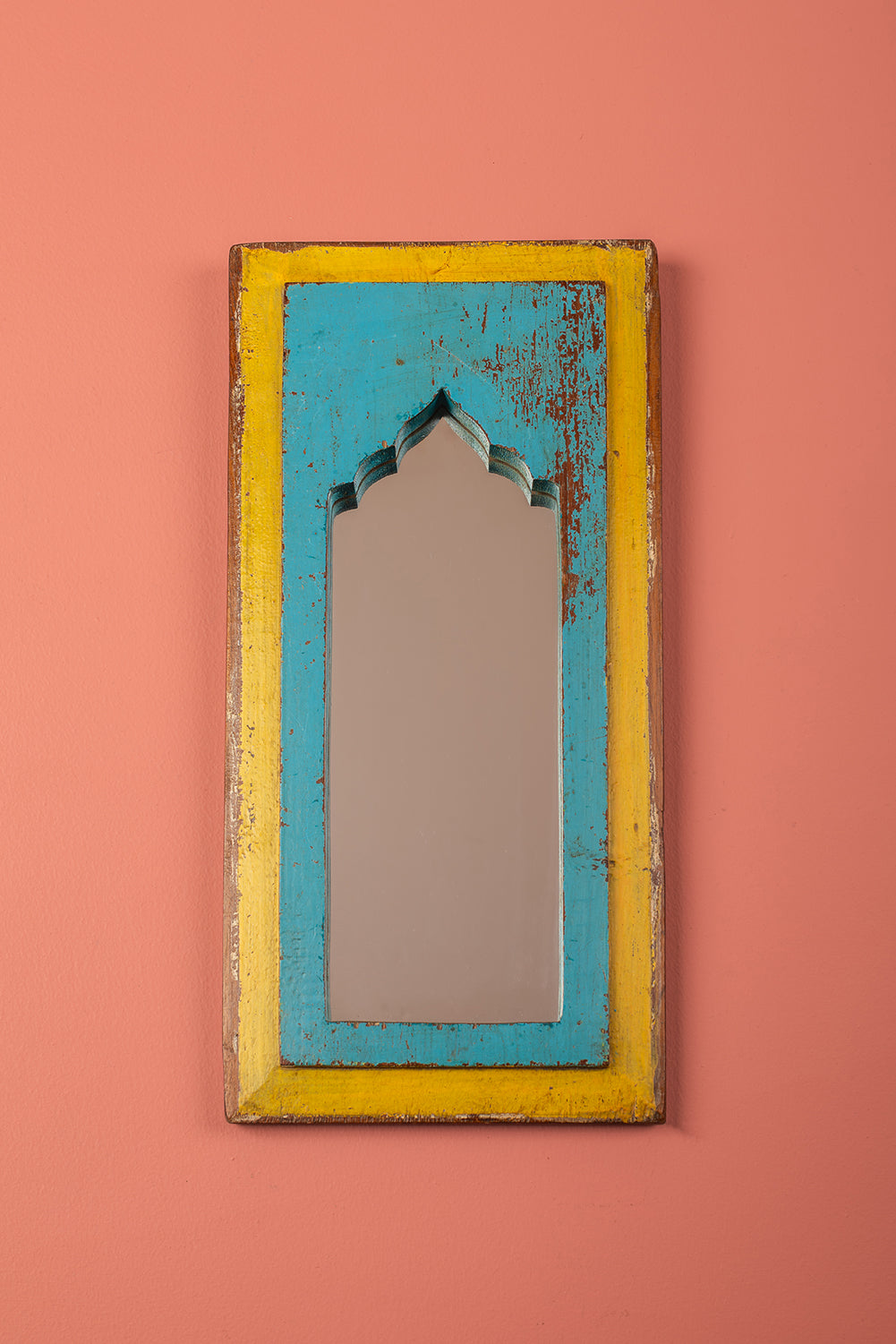 Vintage Wooden Mirror - 1086