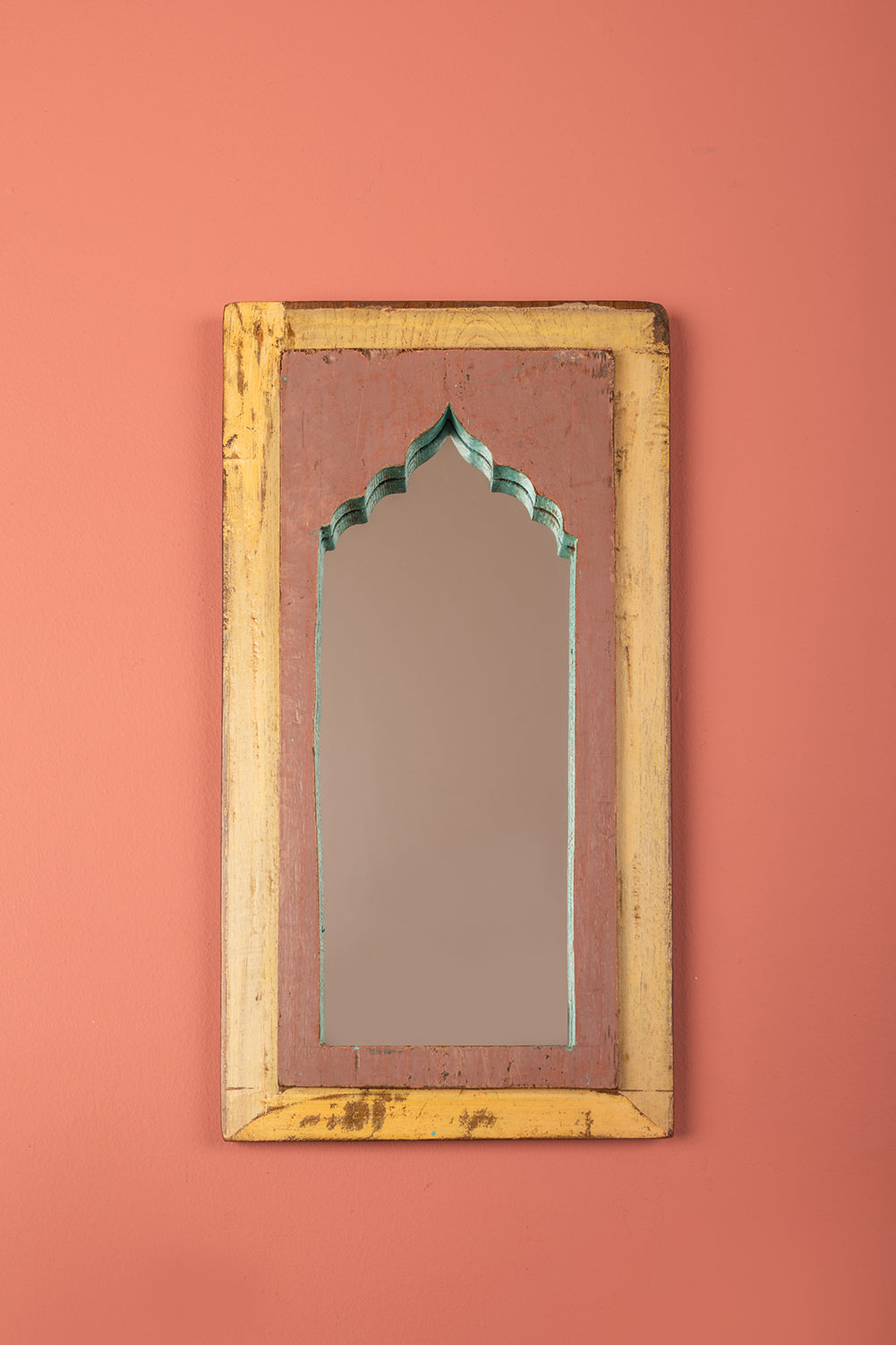 Vintage Wooden Mirror - 1098