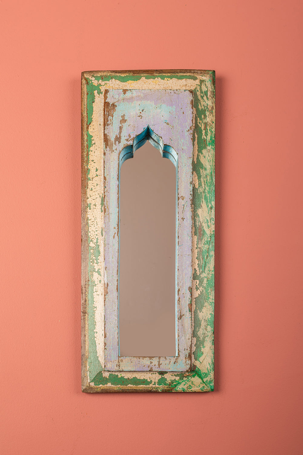 Vintage Wooden Mirror - 1101
