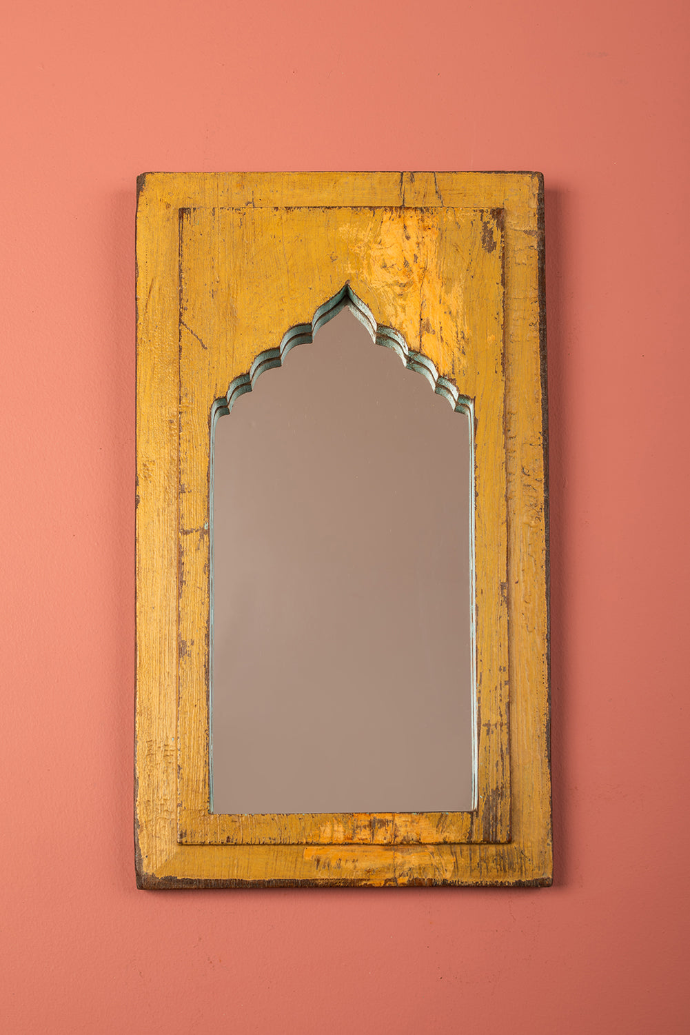 Vintage Wooden Mirror - 1105