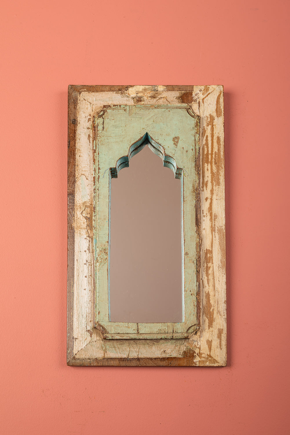 Vintage Wooden Mirror - 1114
