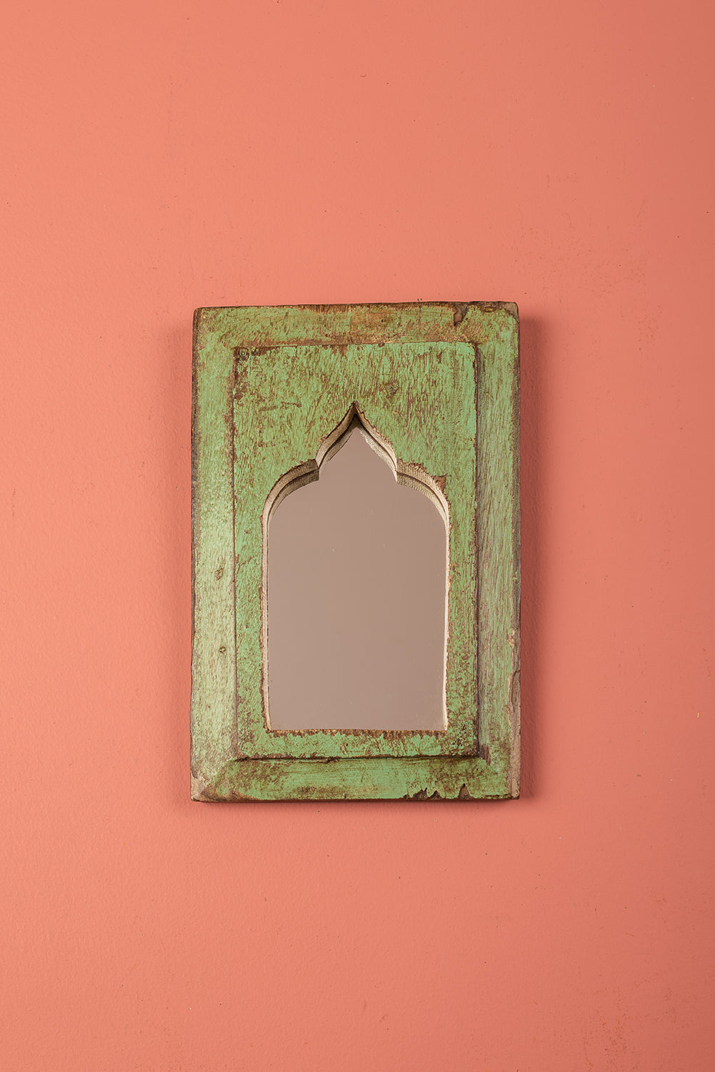 Vintage Wooden Mirror - 1119