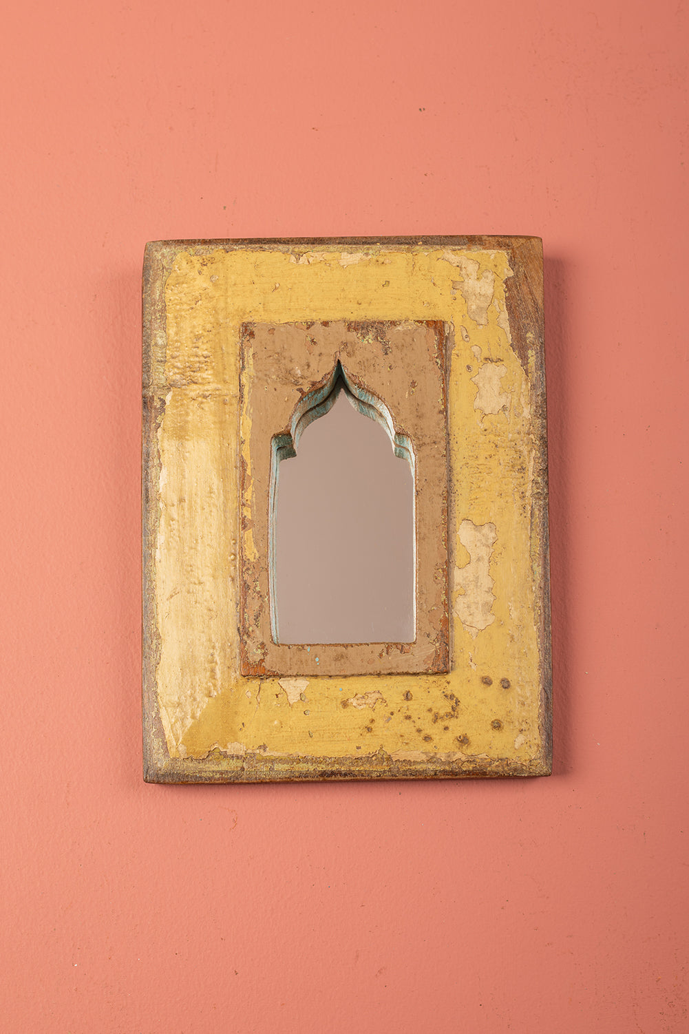 Vintage Wooden Mirror - 1126