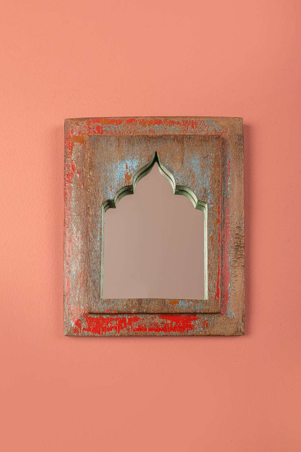 Vintage Wooden Mirror - 1127