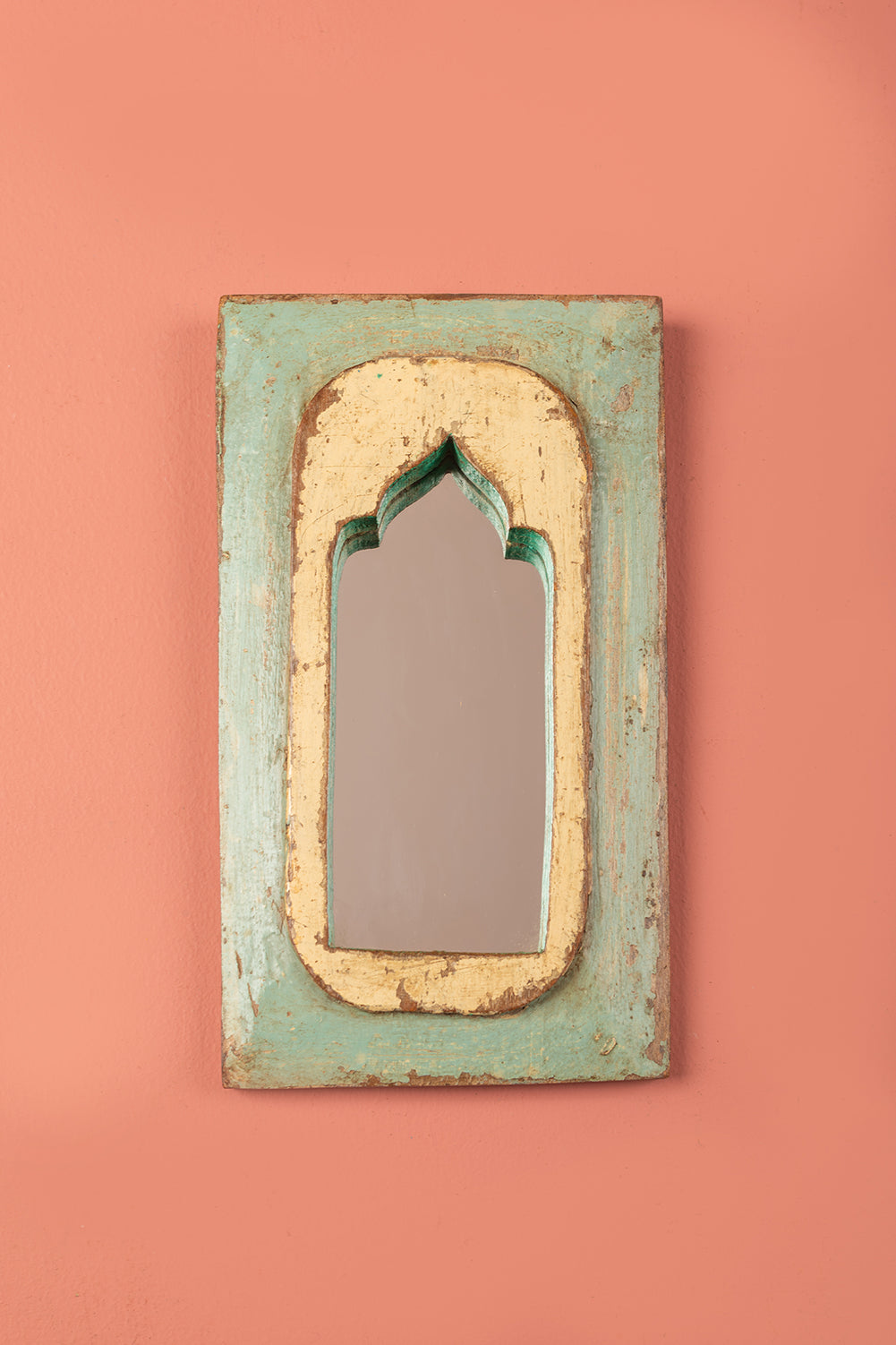 Vintage Wooden Mirror - 1130