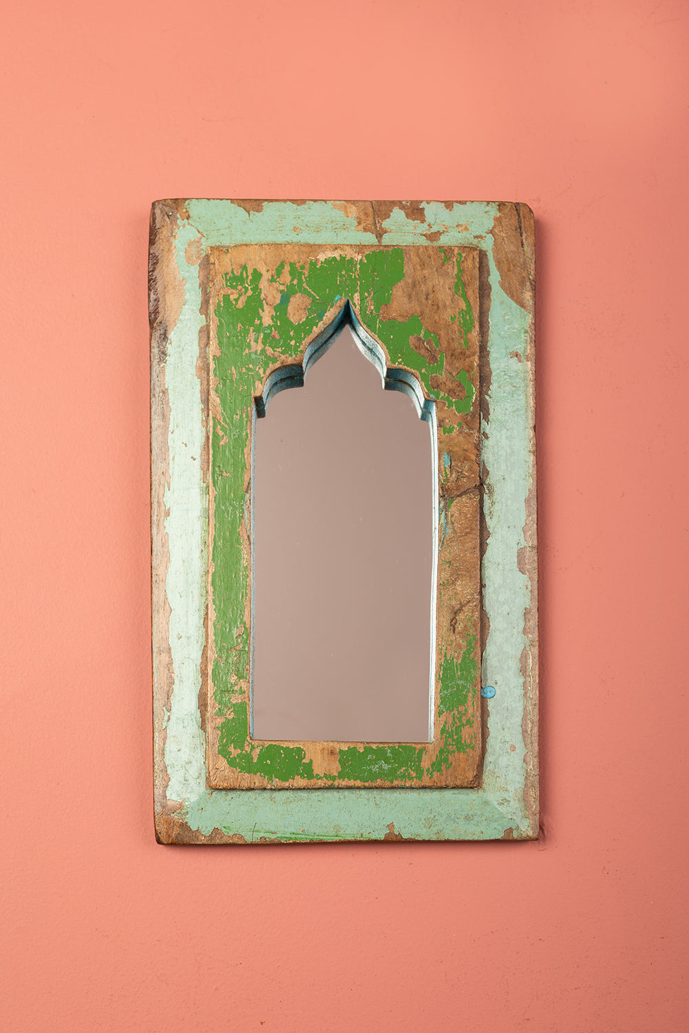 Vintage Wooden Mirror - 1182