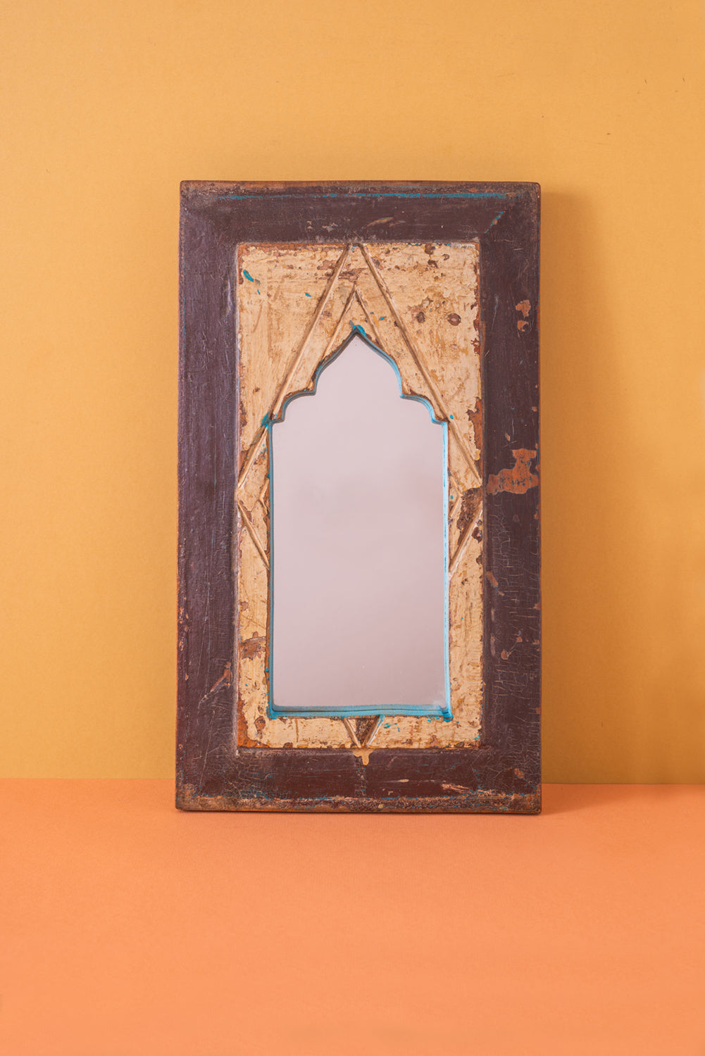Vintage Wooden Mirror - 708