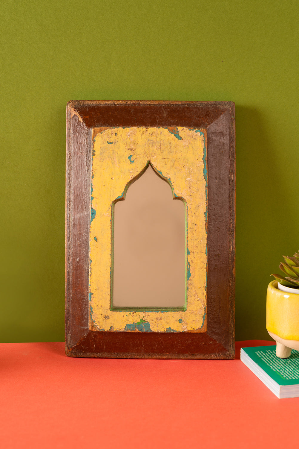 Vintage Wooden Mirror - 894
