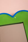 Green & Blue Scalloped Medium Wall Mirror (Seconds)