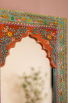 Highly Decorative Arched Full Length Mirror with Mehandi Work