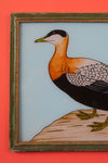 Medium Old Wood Frame with Botanical/Wildlife Painting - 532