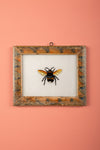 Medium Old Wood Frame with Botanical/Wildlife Painting - 697