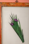Medium Old Wood Frame with Botanical/Wildlife Painting - 699