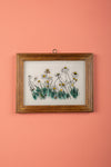 Medium Old Wood Frame with Botanical/Wildlife Painting - 702