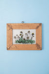 Small Old Wood Frame with Botanical/Wildlife Painting - 409
