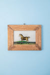 Small Old Wood Frame with Botanical/Wildlife Painting - 411