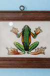 Small Old Wood Frame with Botanical/Wildlife Painting - 428