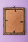 Tiny Old Wood Frame with Botanical/Wildlife Painting - 367