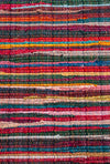 Recycled Small Multi-Coloured Rag Rug