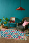 Dakota Rose Chequered Recycled Cotton Rug