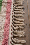 Lizzie Pink & Red Chequered Recycled Cotton Large Rug
