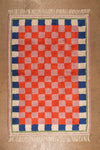 Ex Sample/Seconds Lizzie Pink & Red Chequered Recycled Cotton Medium Rug
