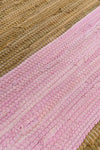 Lilac & Brown Striped Medium Recycled Rug