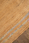 Jute & Pastel Large Oval Rug
