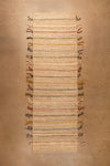 Jute Runner Rug with Muted Colour Stripes