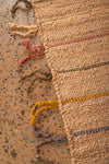 Jute Runner Rug with Muted Colour Stripes
