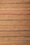 Jute Runner Rug with Muted Colour Stripes