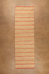 Jute & Orange Stripe Runner Rug