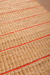 Jute & Orange Stripe Runner Rug