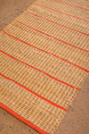 Jute & Orange Stripe Runner Rug