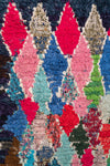 Vintage Moroccan Boucherouite Rug 220x105cm - (03)