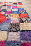 Vintage Moroccan Boucherouite Checkered Rug 115x185cm - (04)
