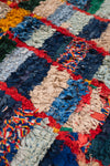 Vintage Moroccan Boucherouite Checkered Rug 165x270cm - (05)