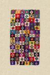 Vintage Moroccan Multi Check Boucherouite Rug 120x225cm - (17)