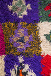 Vintage Moroccan Multi Check Boucherouite Rug 120x225cm - (17)