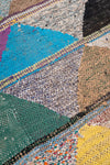 Vintage Moroccan Flat Weave Boucherouite Rug 150x220cm - (20)