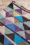 Vintage Moroccan Flat Weave Boucherouite Rug 150x220cm - (20)