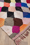 Vintage Moroccan Flat Weave Boucherouite Rug 135x205cm - (30)