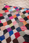 Vintage Moroccan Flat Weave Boucherouite Rug 135x205cm - (30)