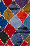 Vintage Moroccan Tufted Diamond Boucherouite Rug 115x235cm - (34)