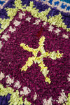 Vintage Moroccan Geometric Boucherouite Rug 145x270cm- (39)