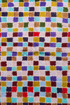 Vintage Moroccan Checkered Woven Rug 120x200cm - (41)