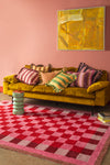 Pippin Chequered Recycled Cotton Rug