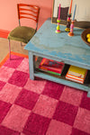 Pixie Check & Scallop Recycled Cotton Rug